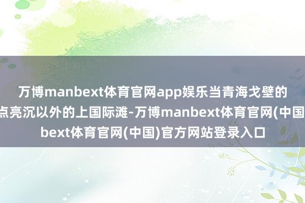 万博manbext体育官网app娱乐当青海戈壁的风电通过分享储能点亮沉以外的上国际滩-万博manbext体育官网(中国)官方网站登录入口