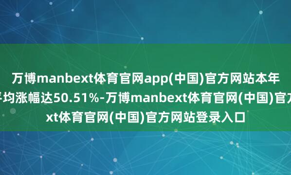 万博manbext体育官网app(中国)官方网站本年以来黄金ETF平均涨幅达50.51%-万博manbext体育官网(中国)官方网站登录入口