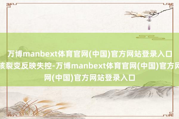 万博manbext体育官网(中国)官方网站登录入口当堆芯内的核裂变反映失控-万博manbext体育官网(中国)官方网站登录入口